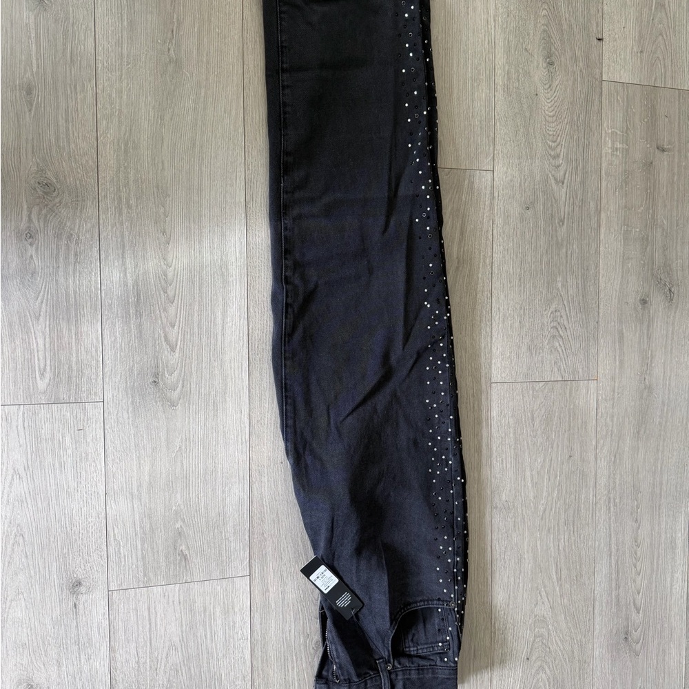 Black Studded Women's Jeans